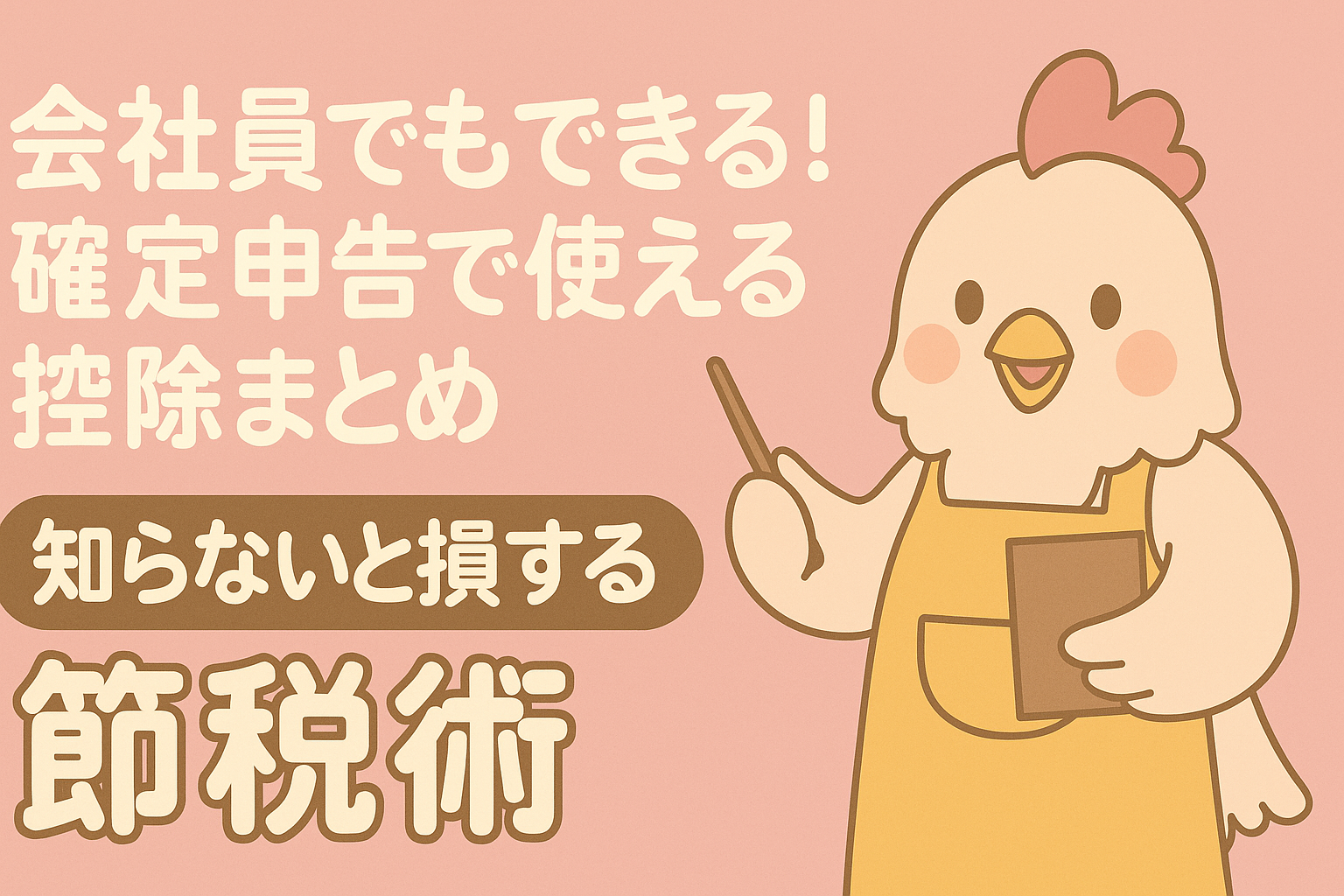 会社員でもできる！確定申告で使える控除まとめ〜知らないと損する節税術〜